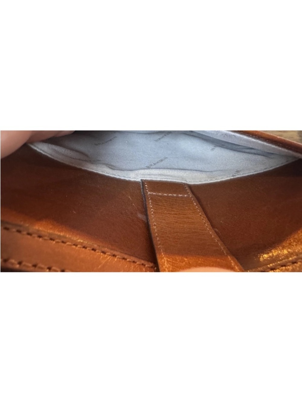 Brahmin Evie Purse Whiskey Topsail Box Crossbody Brown Classy Preppy Old Money - Picture 10 of 15